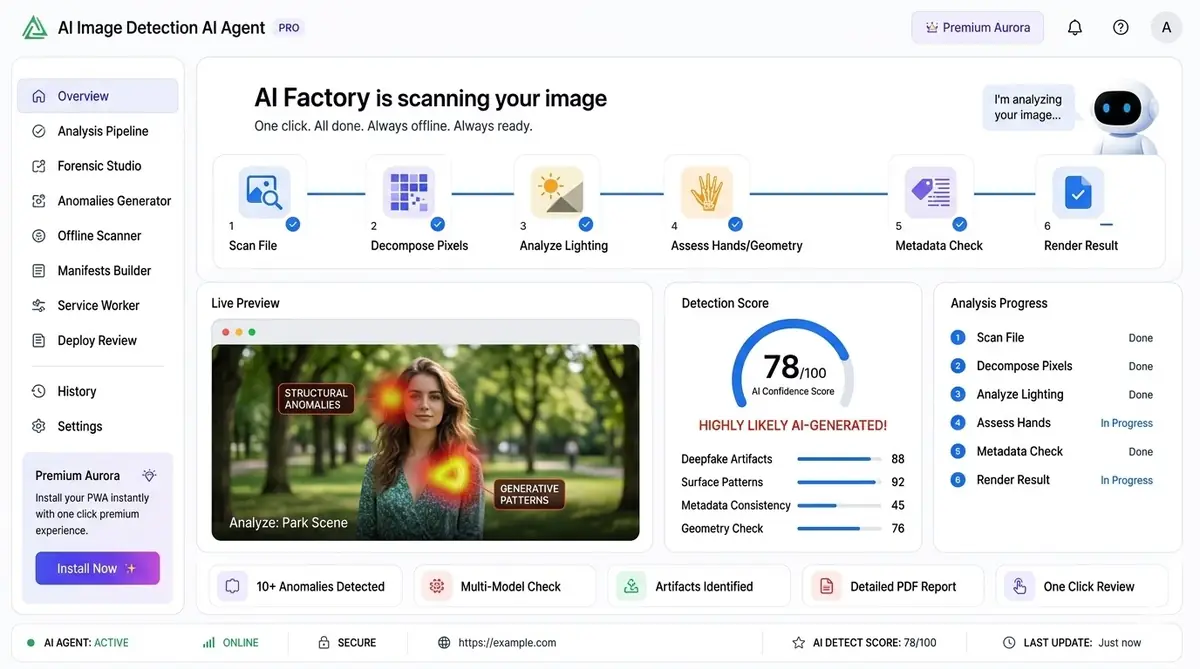 AI task manager dashboard — example of the AI tool dashboard software